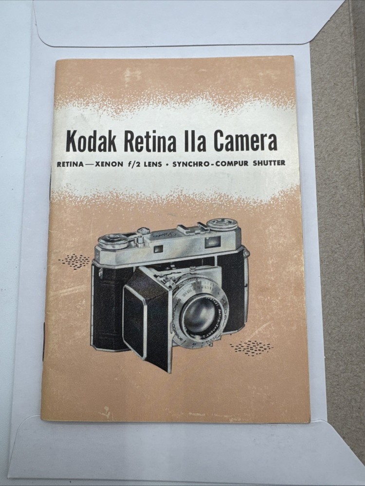 KODAK RETINA IIa CAMERA Instruction Operating Manual Guide