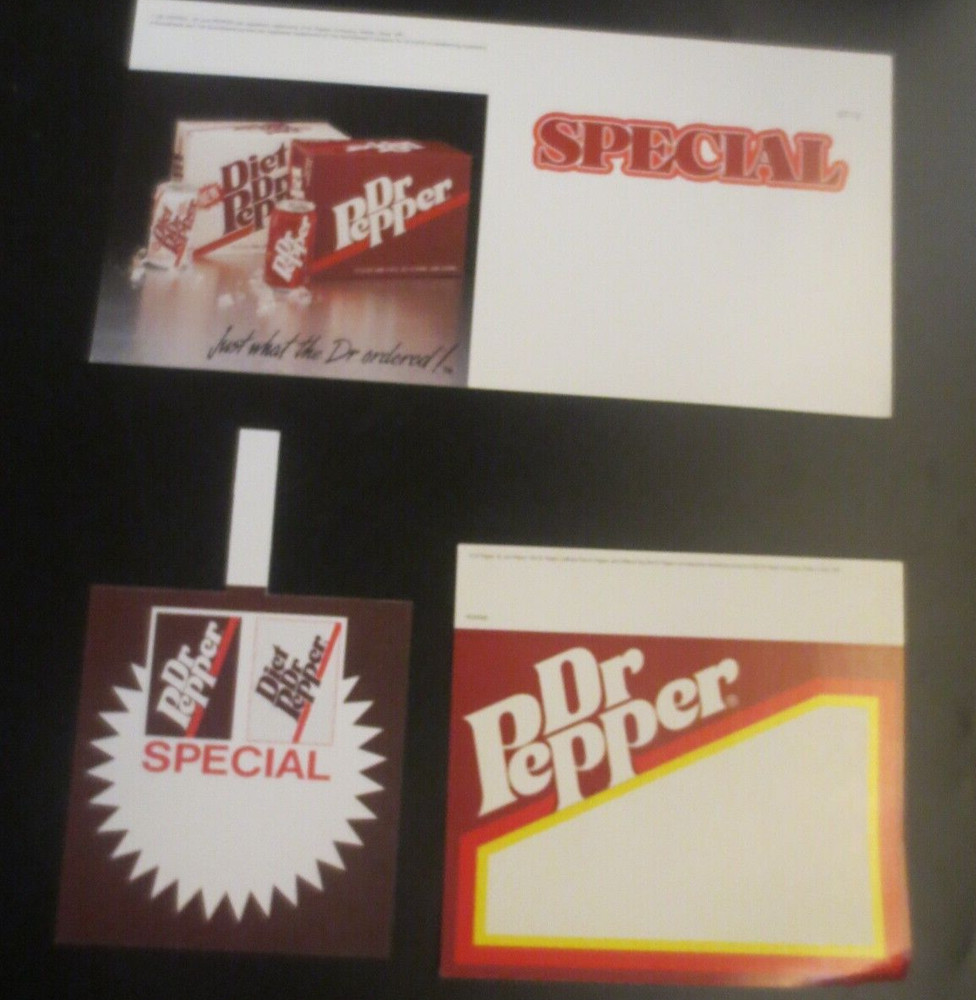 3 DIfferent Dr Pepper Store Price Tags