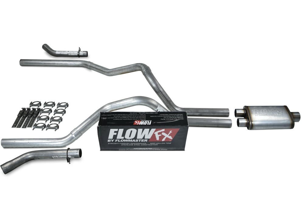 Chevy GMC 1500 Truck 96-99 2.5" Dual Exhaust Kits Flowmaster Flow FX Corner Exit