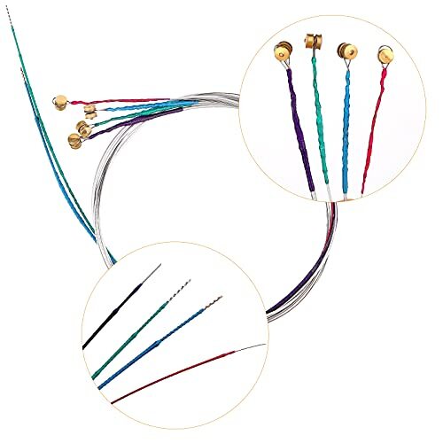 4/4 Violin String Replacement Set GDAE for Violin Instruments, 8 Pcs