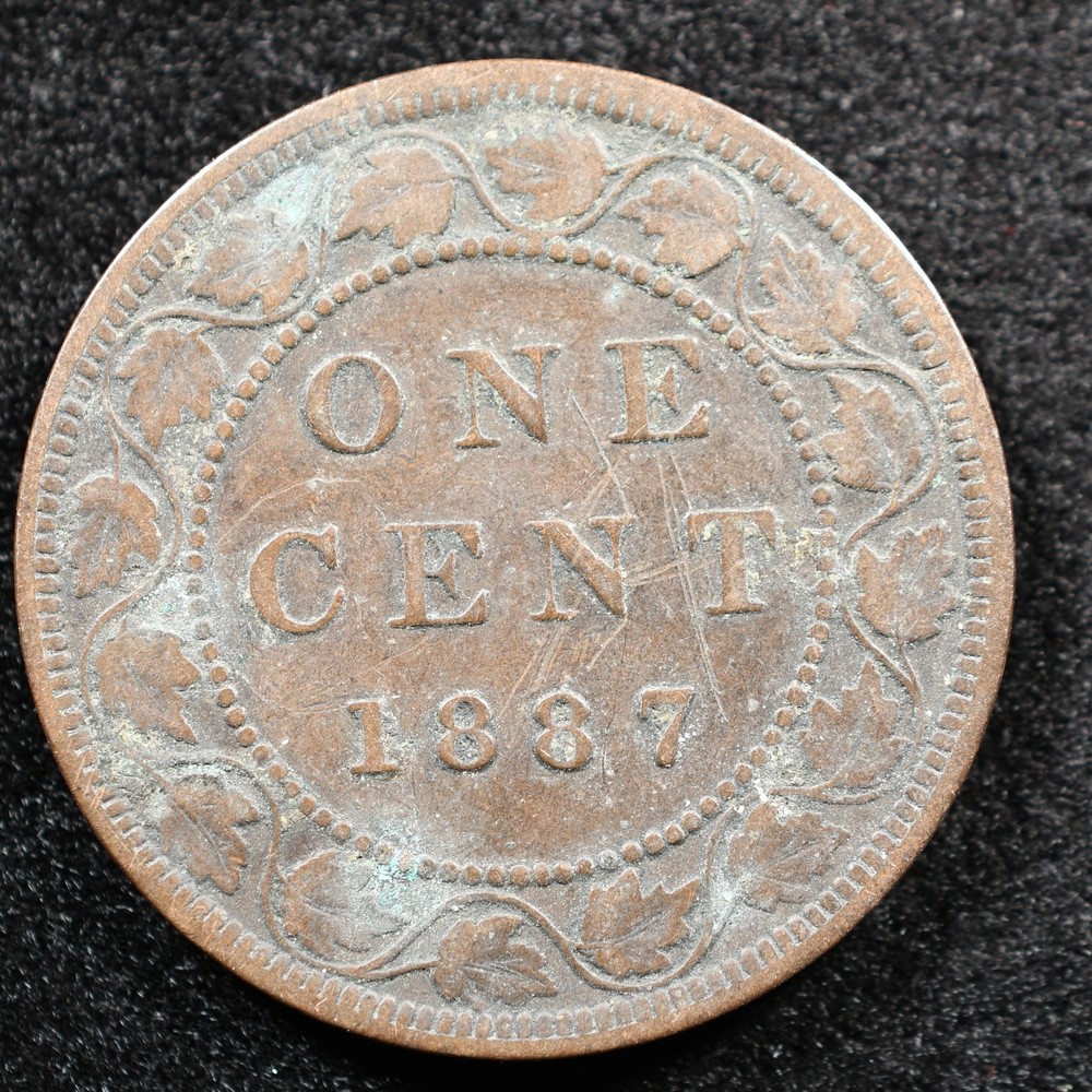 Canada 1 Cent 1887, Coin, Inv#E373