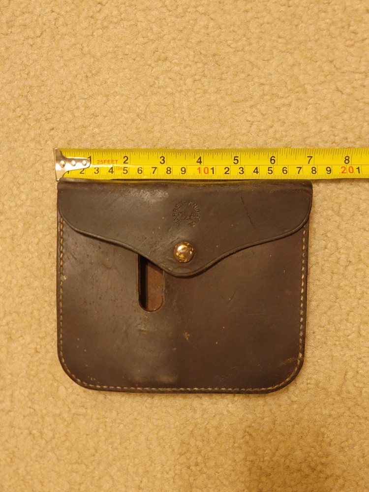 Vintage Warren Knight Leather Compass Case Without Compass