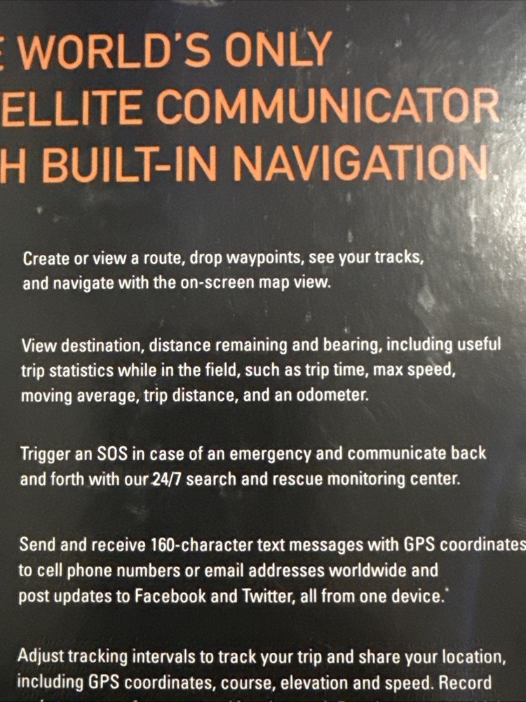Garmin/Delorme Inreach explorer (open Box)