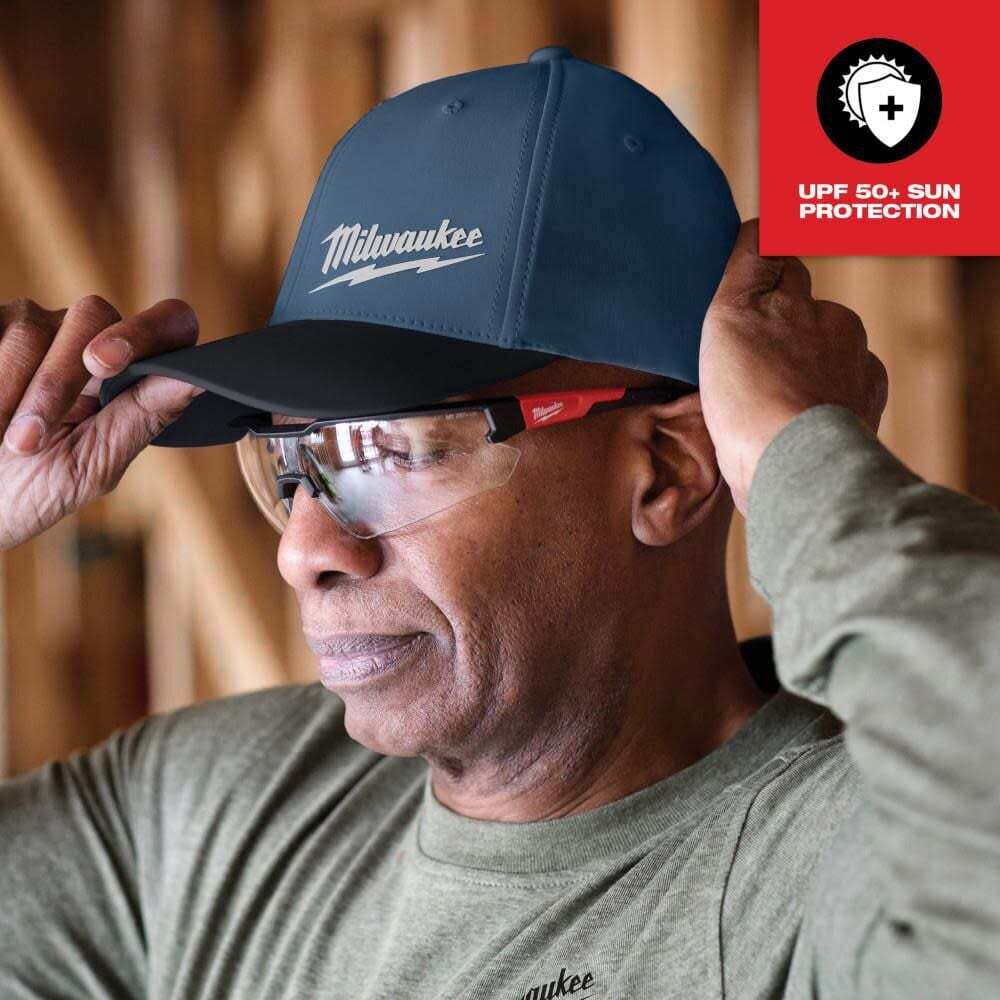 Milwaukee Workskin Performance Fitted Hat Blue L/xl