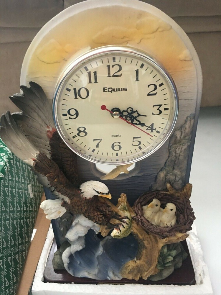 Equus Eagle's Nest Art Sculpture Pendulum Clock
