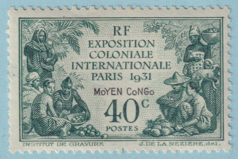 MIDDLE CONGO 61  MINT NEVER HINGED OG ** NO FAULTS VERY FINE! - GRP