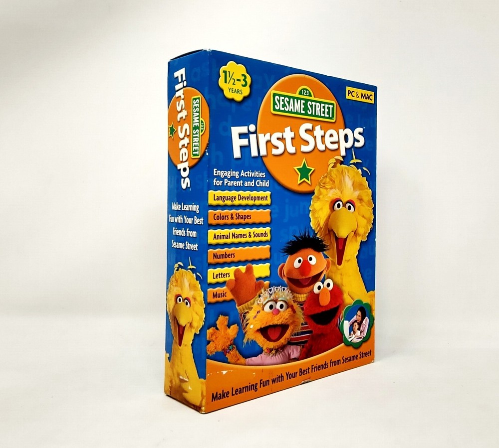 Sesame Street First Steps for Windows PC & MAC *Read*
