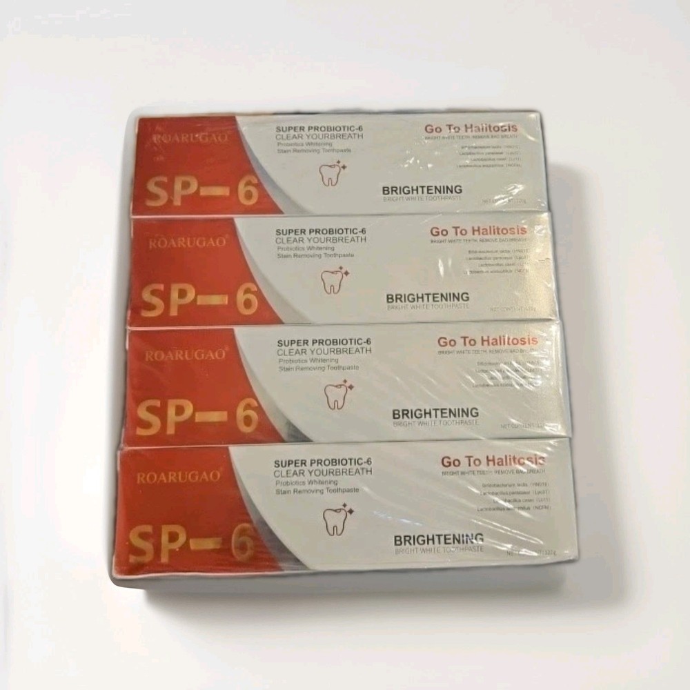 4Pcs Super Probiotic SP-6 Toothpaste, Probiotics Bright White