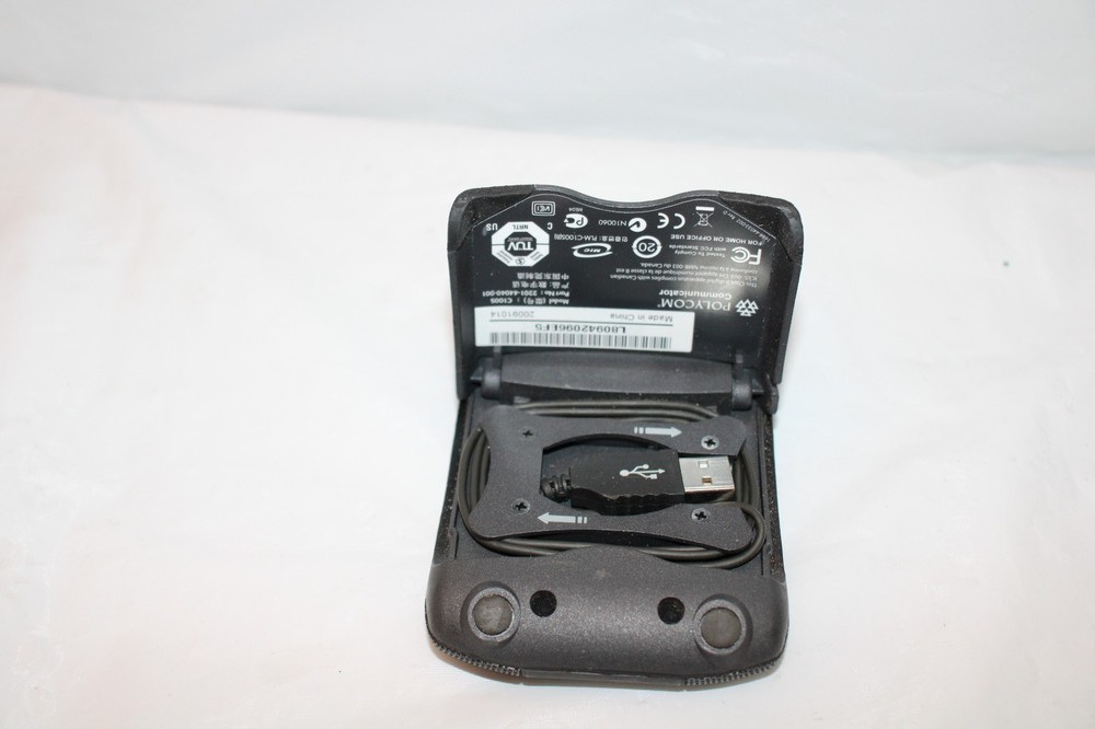 Polycom USB Communicator C100S BLACK For Zoom Skype Telephone Speaker