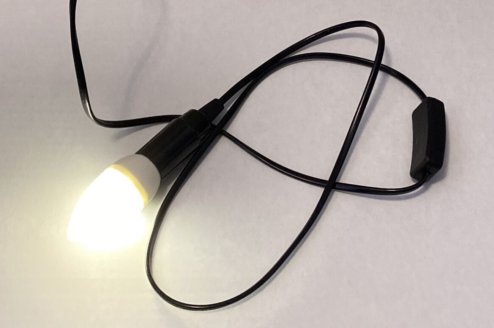 One LED Light Bulbs, 6Ft Cord with On/Off Switch Plugs