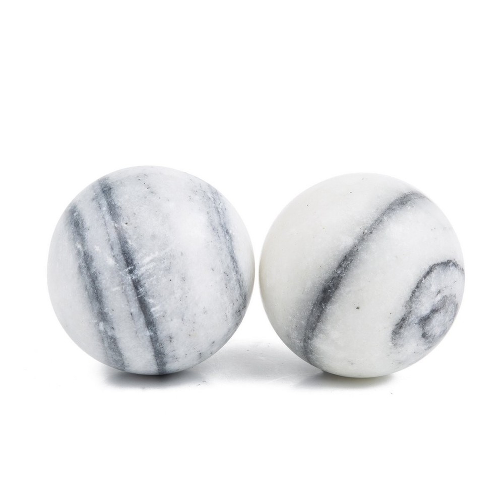 Galaxy Pattern Marble Stone Chinese Healthy Exercise Massage Baoding Balls
