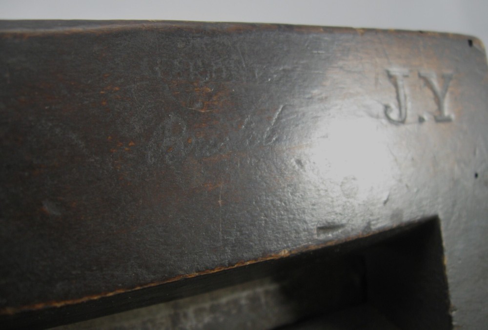 19th Century Spokeshave, Marked "Gardner Bristol", Impressed Owners' Initials