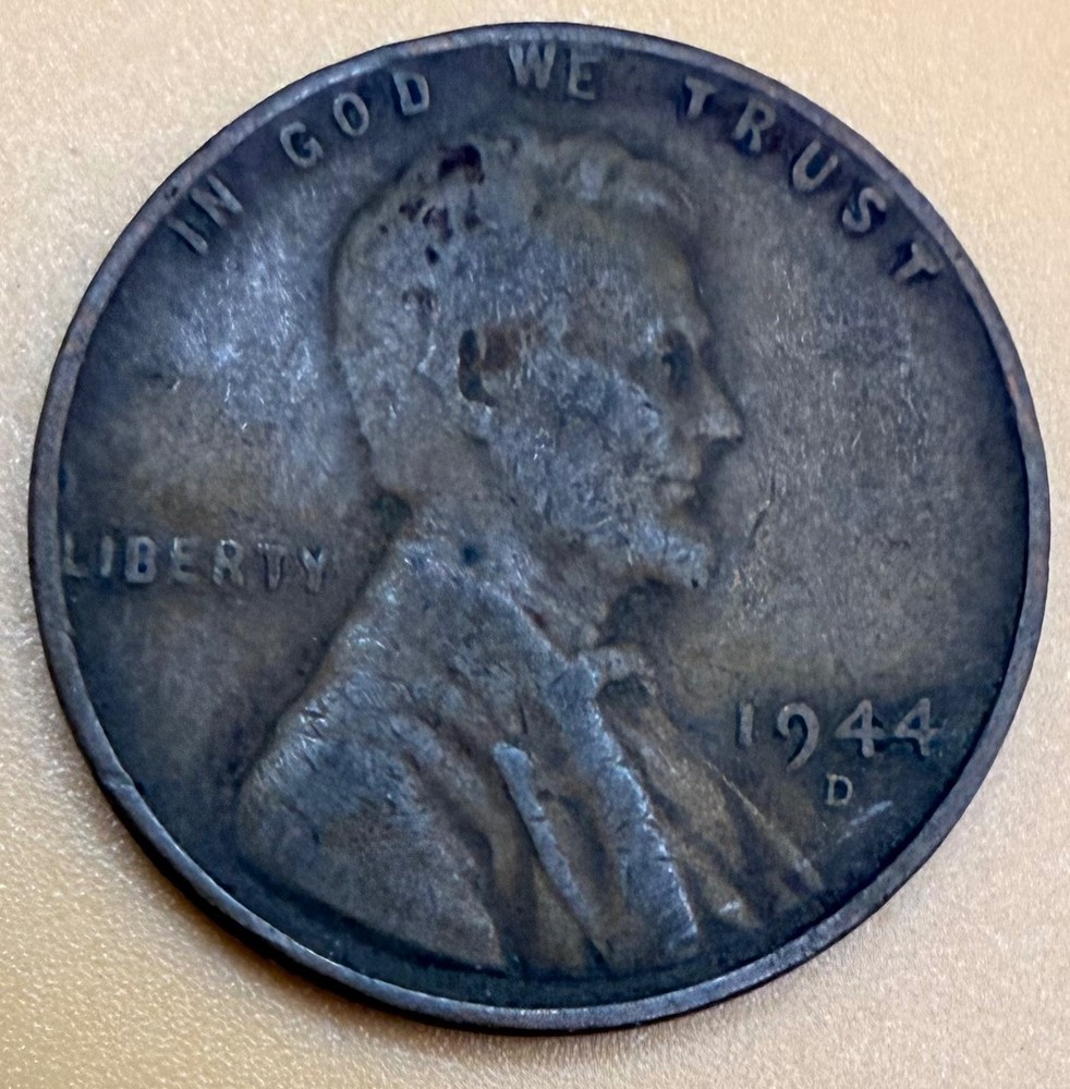 1944 D  Penny 1 Cent  (Circulated) SEE VIDEO
