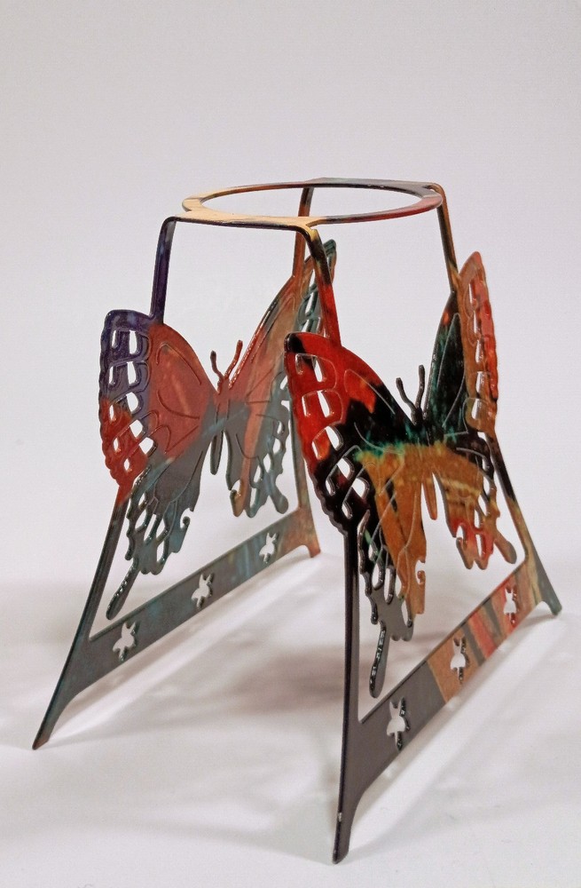 Multicolor Butterfly Candle Stand