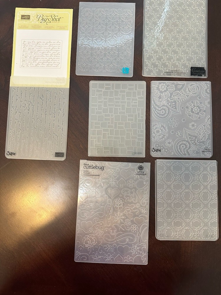 embossing folders lot