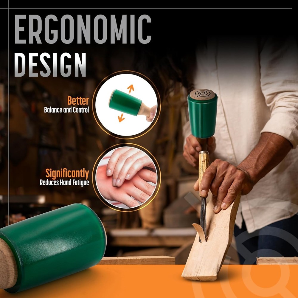 Urethane Mallet for Woodworking - Comfortable Handle