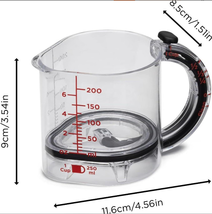All-in-1 Adjustable Measuring Cup 4-In-1 Multi-Functional Measuring Cup