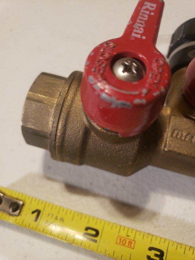 Rinnai threaded isolation valve