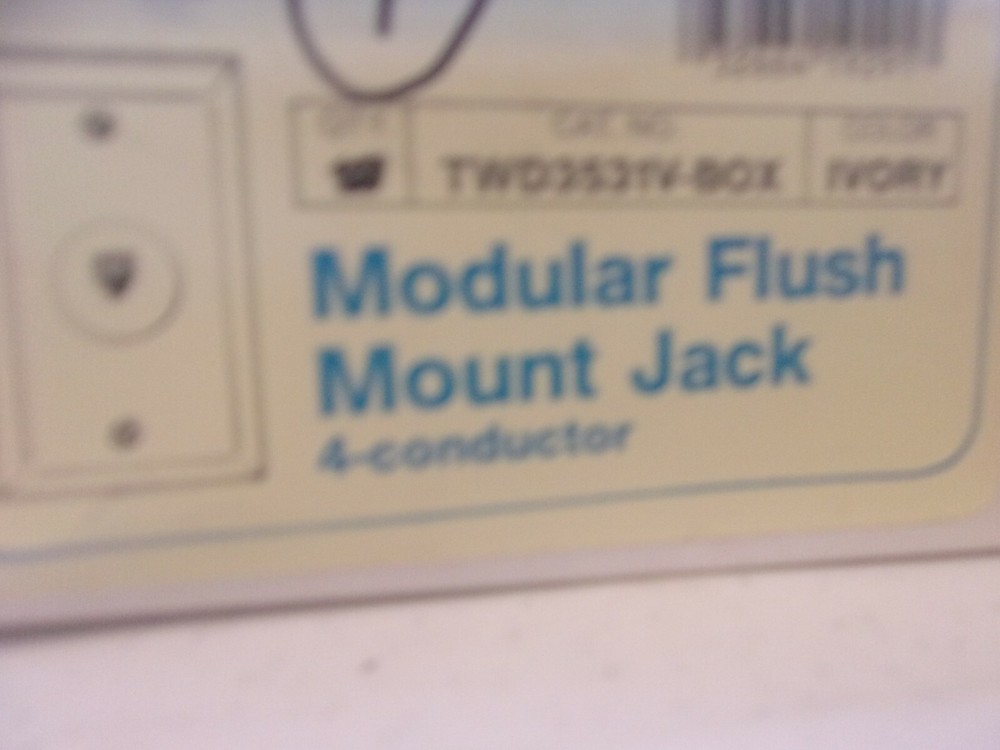 LOT 7 EAGLE TWD3531V-BOX MODULAR FLUSH MOUNT  JACK  4 CONDUCTOR