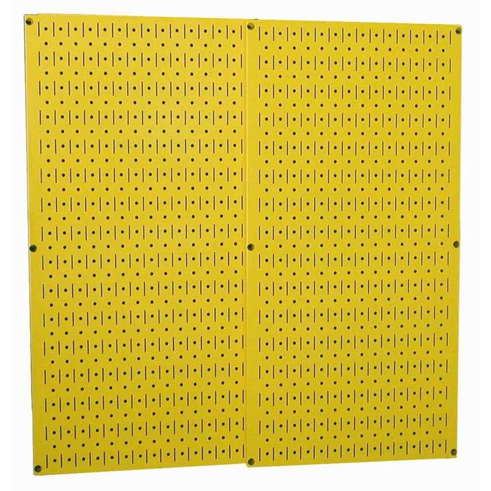 Metal Wall Pegboard Peg Board Panel Organizer Shelf Display Tools Garage 2 Pack