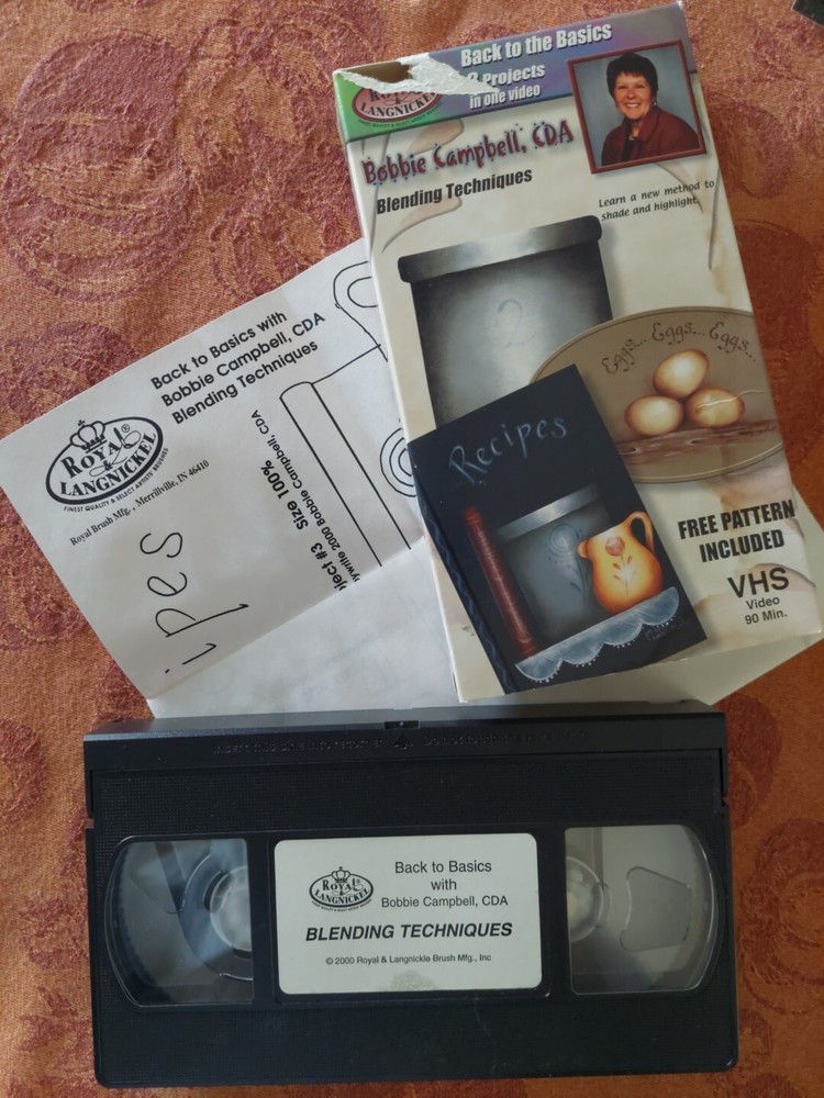 BOBBIE CAMPBELL BLENDING 3 PROJECT PAINT VIDEO VHS