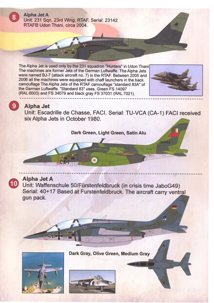 Print Scale Decals 1/72 DORNIER DASSAULT ALPHA JET Part 1