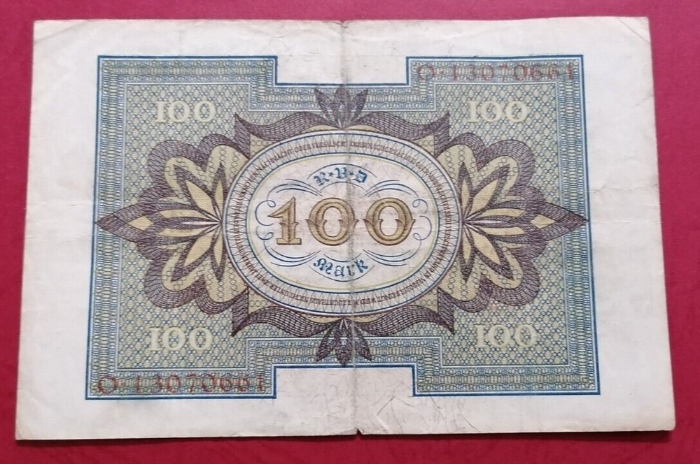 GERMANY 100 Mark 1920 banknotes Circulated