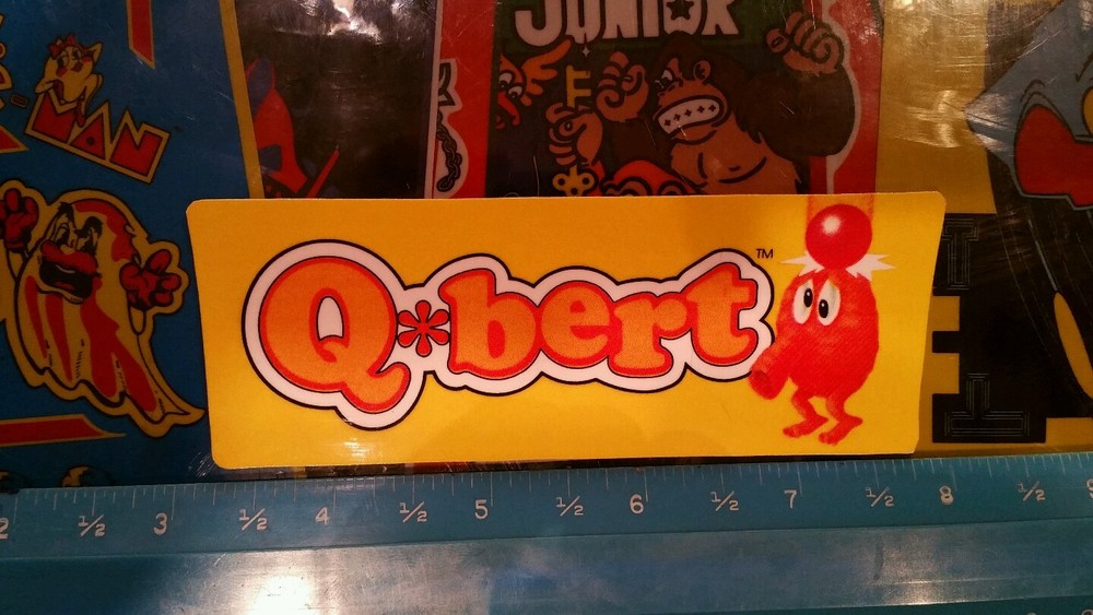 Parker brothers table top qbert decals pre cut
