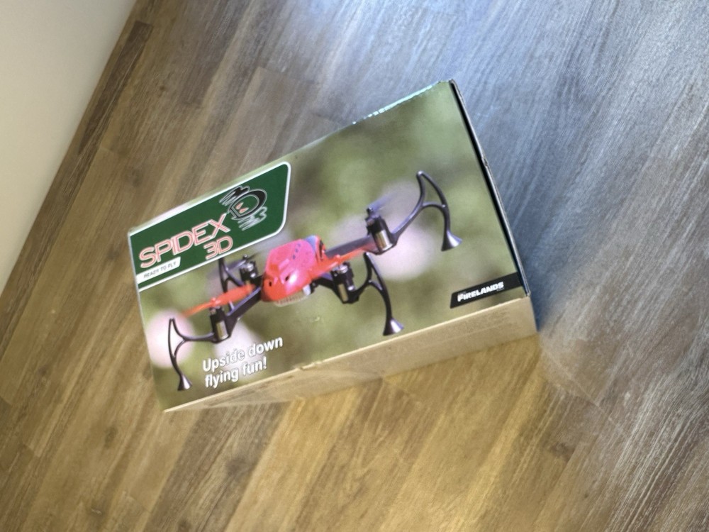 Spidex 3D RTF Micro Quad Drone Blue Ares RC Powers On Untested