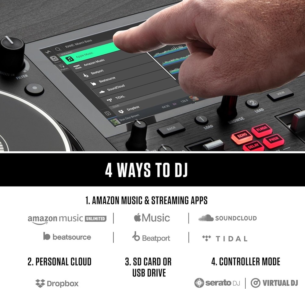Ultimate Mixstream Pro+ DJ Controller for Serato & Virtual DJ - Compact Size