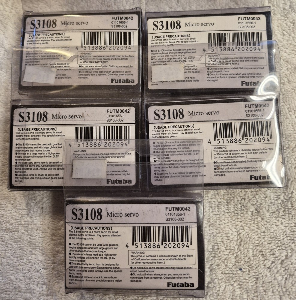 Futaba Servo FP-S3108 Micro Servo for small models sealed package