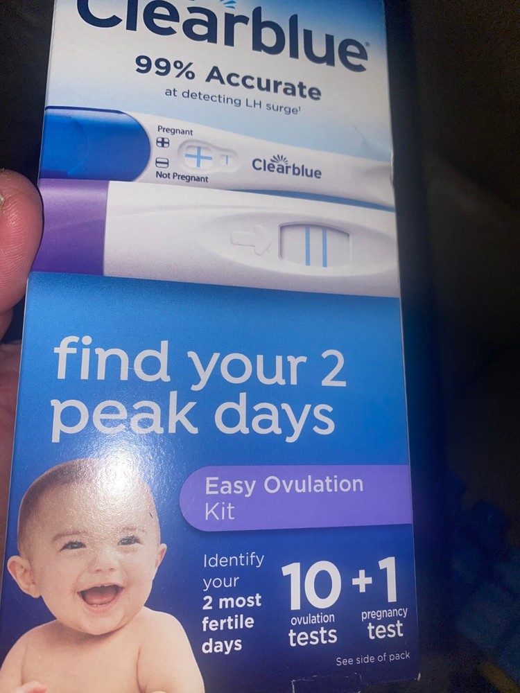 Clearblue, Easy Ovulation Kit. Find 2 Peak Days. 10 Ovulation Tests, 1 Preg Test