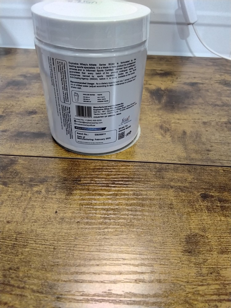 Explosive Whey BCAA Orange Powder 25 Servings Gym & Training Supplement