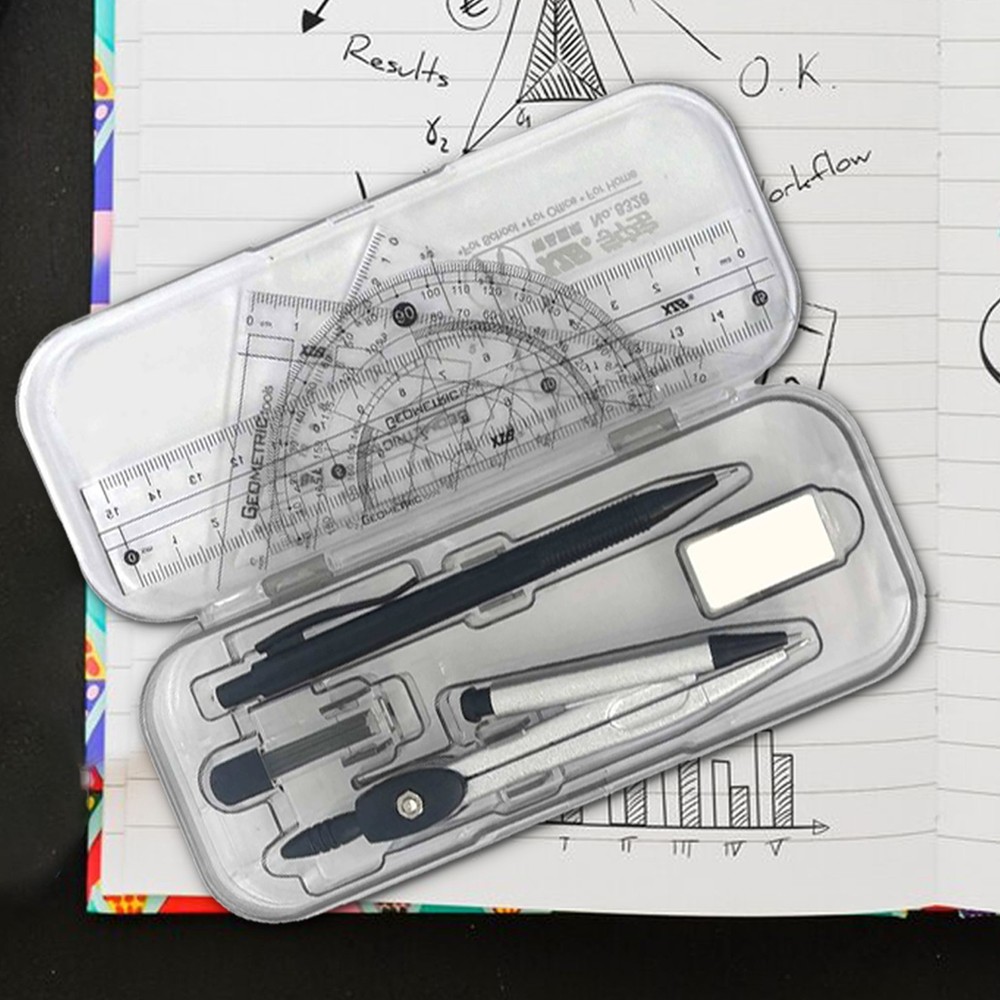 Compass and Protractor Set 10X Math Geometry Kit Protractor Kit for School