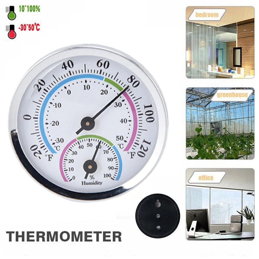 Workshop and Garage Use Thermometer Hygrometer 2pcs with Temperature Display