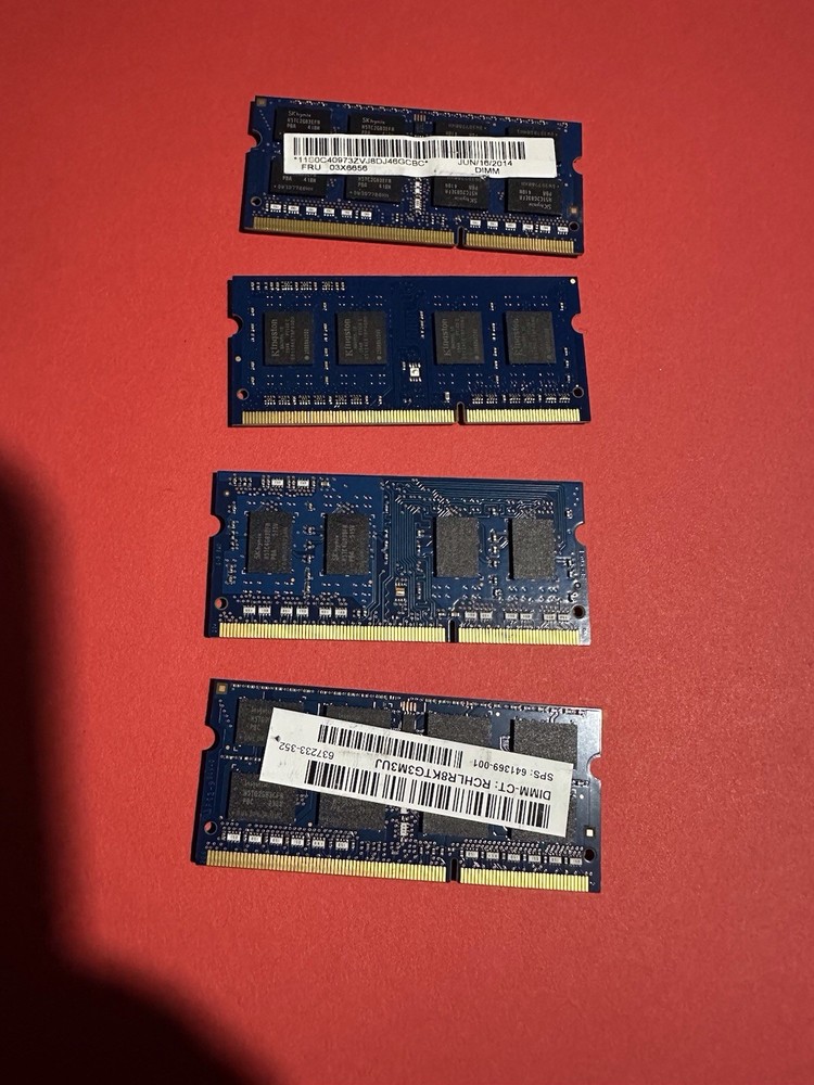 laptop memory ram hynix 4gb 2rx8 pc3-12800