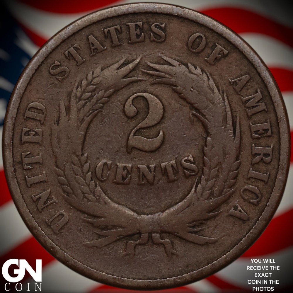 1864 2 Cent Piece A3002