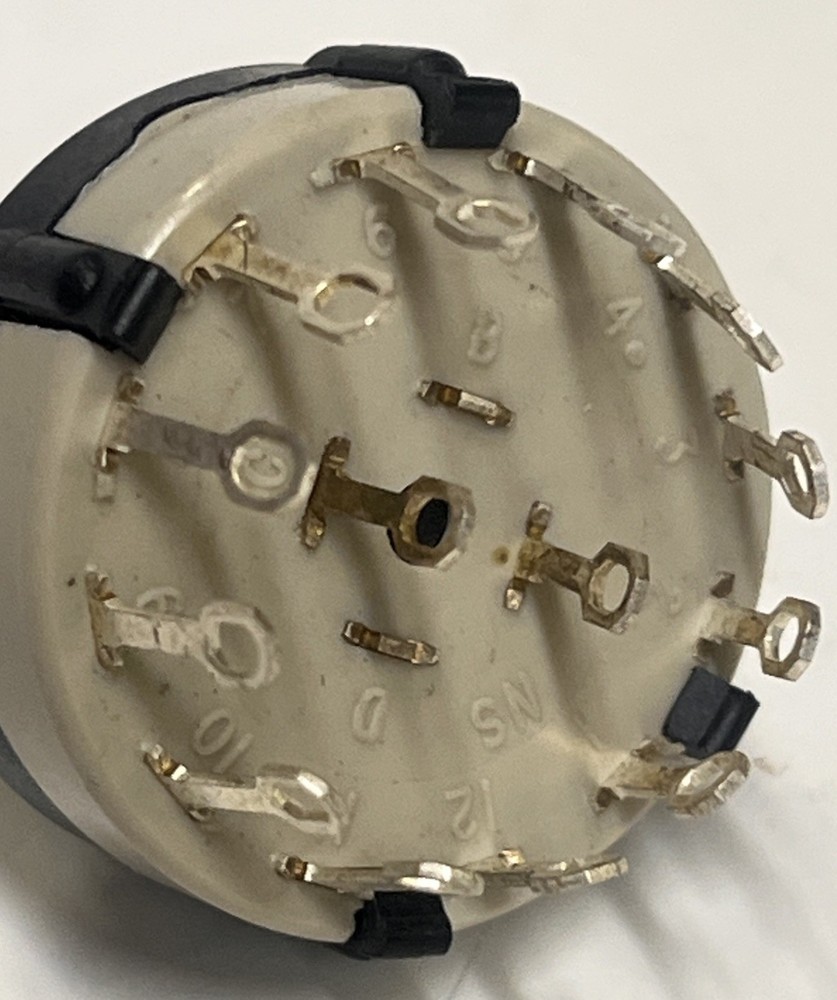 Lorlin Switch 2 Pole - 6 Position Rotary Switch