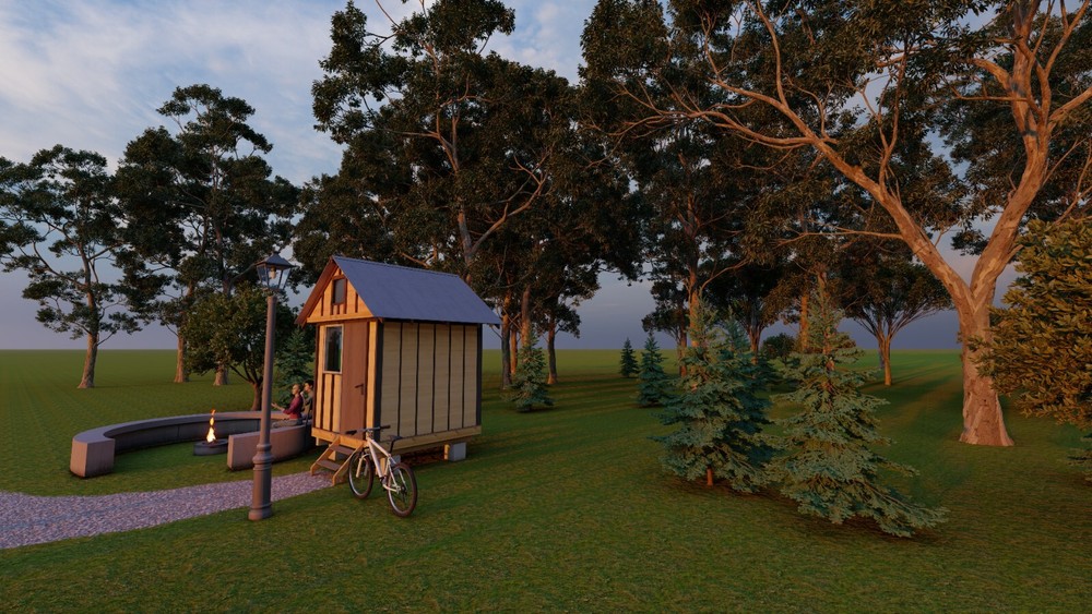 Comprehensive Building Plans for 8'x8' Tiny Home with Loft - 64 sqft area