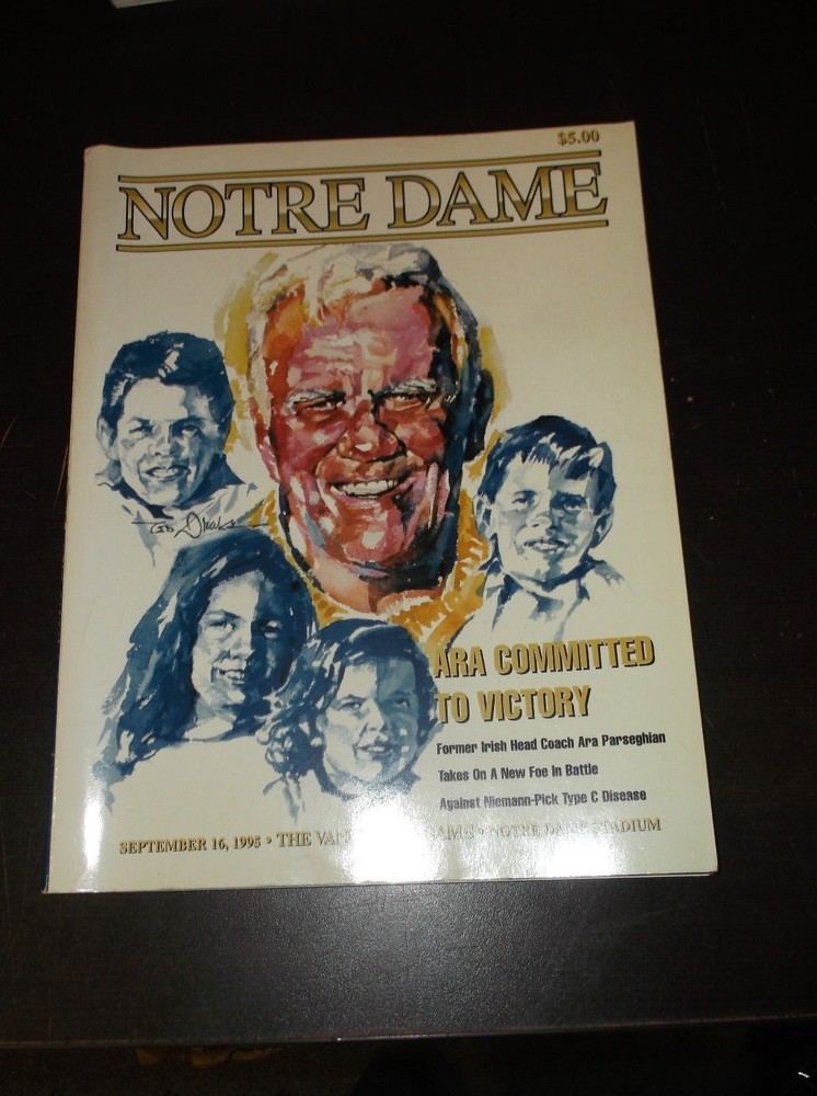 SEPTEMBER16, 1995 NOTRE DAME THE VANDERBILT GAME FOOTBALL PROGRAM