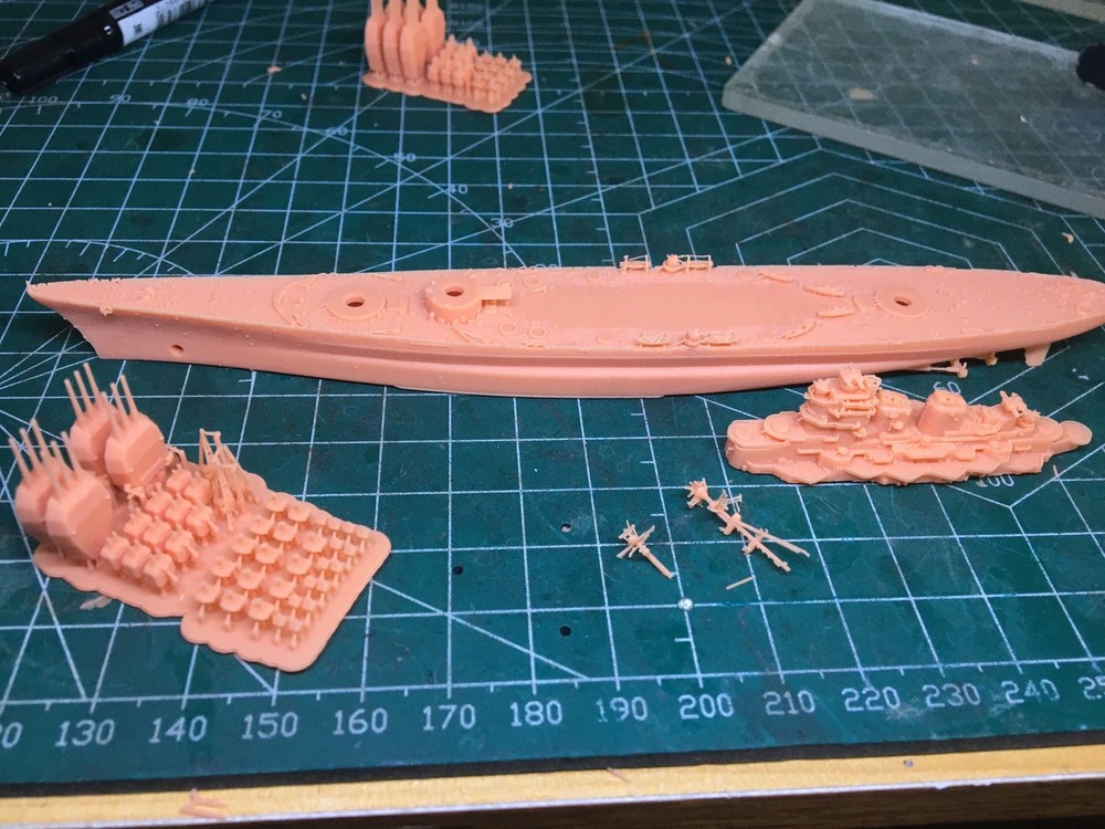 3D Printed 1/700 USSR Ushakov Battleship Unpainted Model Kit NEW