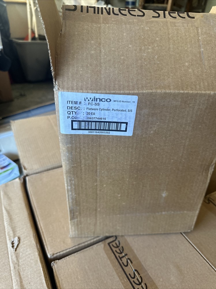 Winco Flatware Cylinder, Perforated, S/S (80 Each)