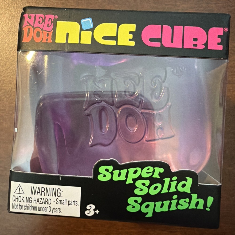 Nee Doh Nice Cube - Super Solid Squish! (Purple) USA 2026