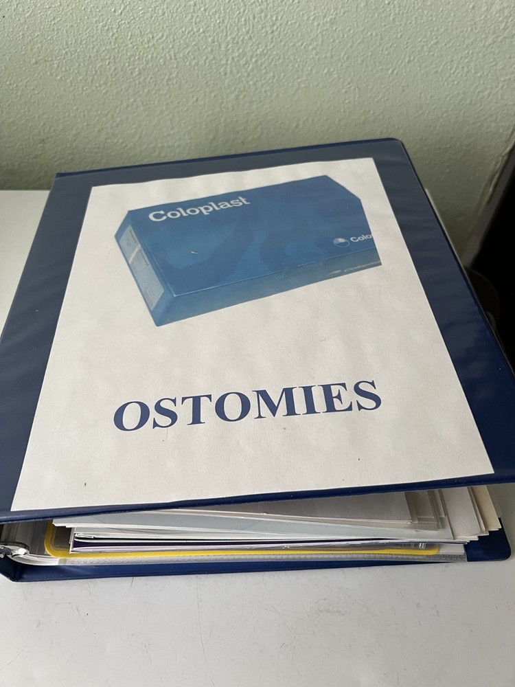 Ostomy training simulator kit education with educational resource binder