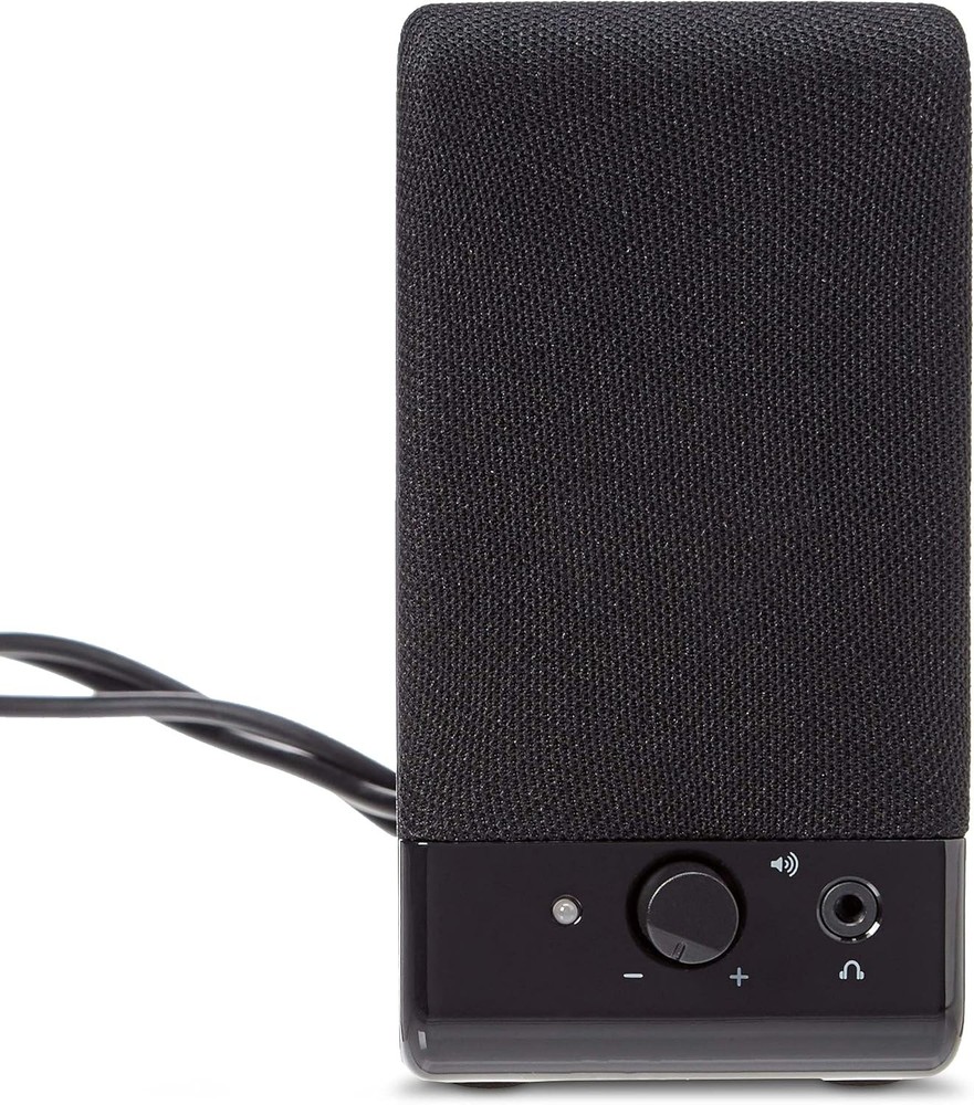 USB-Powered Computer Speakers W/ Volume Control Desktop/Laptop PC Compact Size