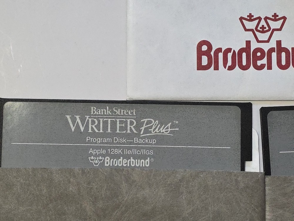Bank Street Writer Plus - Apple II - Broderbund Word Processing Software
