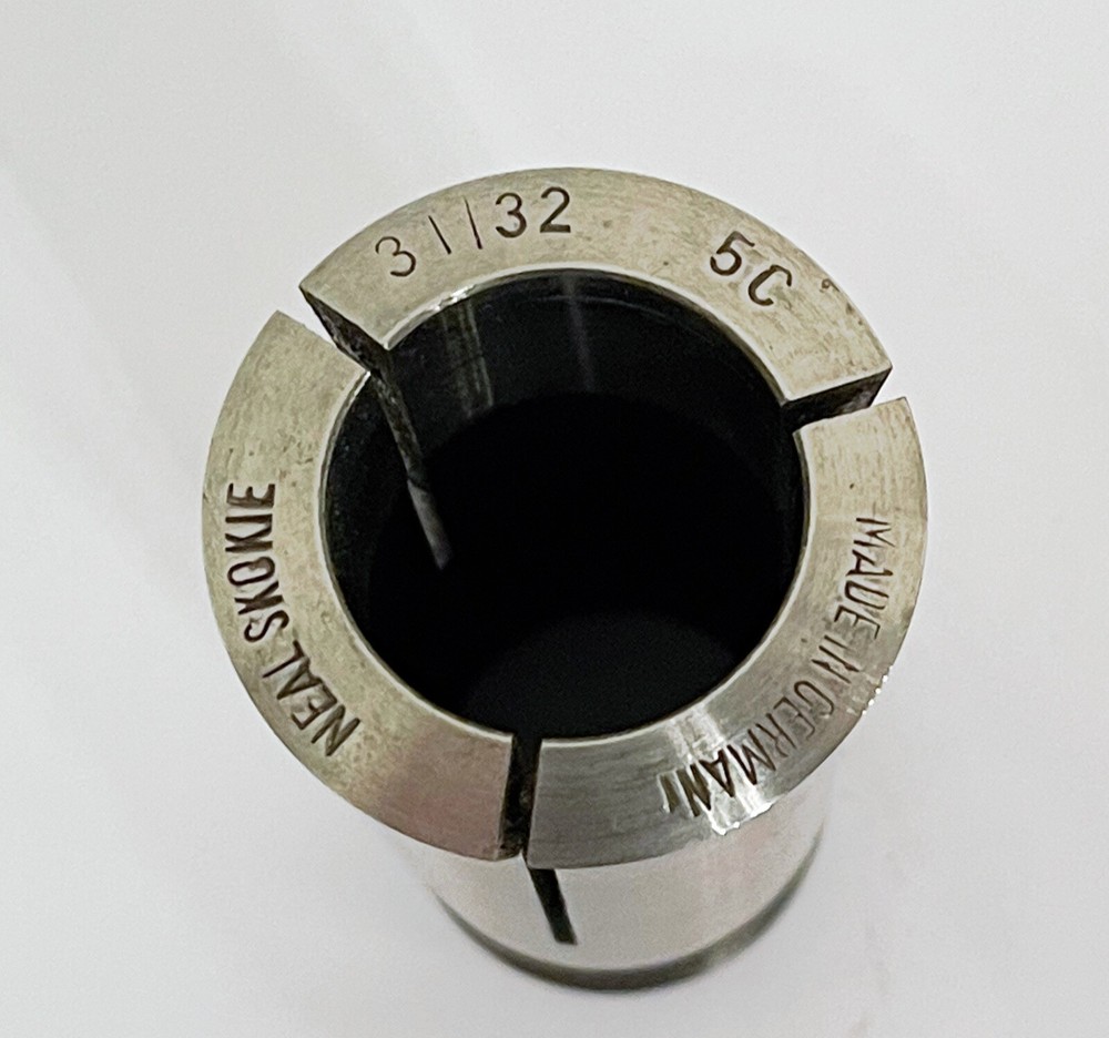 31/32" NEAL SKOKIE 5C Round Collet External & Internal Threads Germany