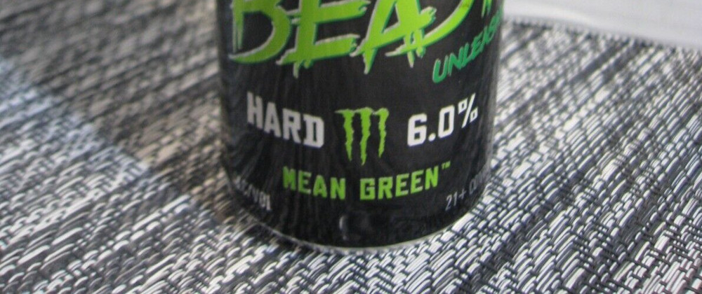 Monster EMPTY Can - 12 oz. HARD Beast Unleashed - Mean Green - 2023