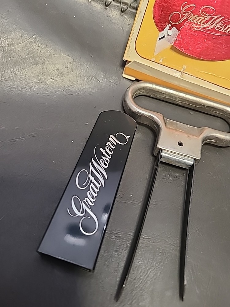 VINTAGE Great Western CORK PULLER With Original Box