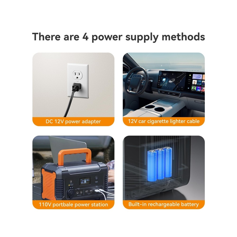 Portable Propane Water Heater for Camping, Built-in 4000mAh Rechargeable Batt...